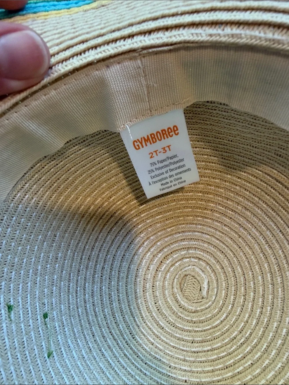 Gymboree natural straw